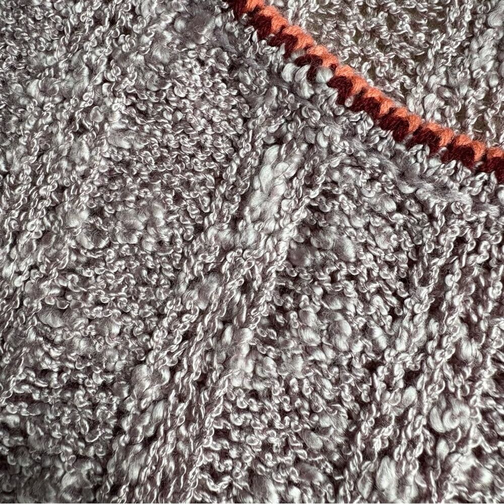 Easel Lavender and Crimson Striped Sweater - Picture 5 of 6